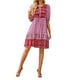 thumbnail image 5 of Sunloudy, vestido de media manga para mujer, estampado Floral Vintage, vendaje de botones, vestido bohemio de verano para vacaciones, ropa de calle de fiesta Sunloudy  S M L XL, 5 of 8