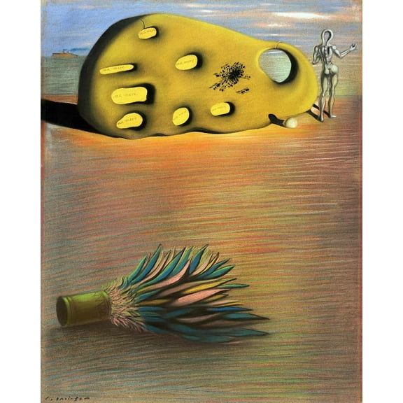Salvador Dali 1930 Oedipus Complex - Canvas OR Print Wall Art