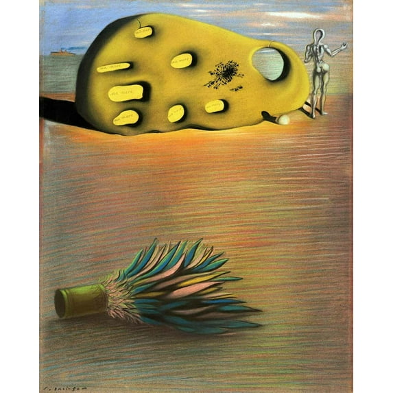 Salvador Dali 1930 Oedipus Complex - Canvas OR Print Wall Art