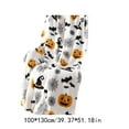 thumbnail image 2 of Halloween Throw Blanket - Flannel Ghost Pumpkin Bed Cover Seasonal Decor Gift for Horror Movie Fans Cozy Accent(B), 2 of 6