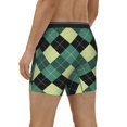 thumbnail image 3 of Rocae Green Squares for Stretch Moisture-Wicking Underwear,Men's Underwear Boxer Briefs X-Large, 3 of 9