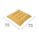 thumbnail image 2 of Cojín de asiento de Chenille grueso Amarillo, cojín de asiento de comedor de grano de maíz, 2 of 5