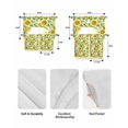 thumbnail image 5 of Spring Sunflowers Swag Kitchen Curtains Sets for Windows 24 Inch Length, Rustic Summer Botanical Floral Leaves Short Window Curtain Panels Swags Valances and Tiers 3 Piece Set for Cafe/Dining Room, 5 of 5