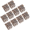 thumbnail image 5 of GOOHOCHY Miniature Fence for Fairy Garden Made of PVC Brown Color Great for Decor Use 10 Pieces, 5 of 6