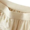 thumbnail image 2 of Tulle Skirts for Women Boho Floral Embroidered Printed Skirt Elegant Tutu Chiffon Mesh A-Line Maxi Pleated Skirt, 2 of 5
