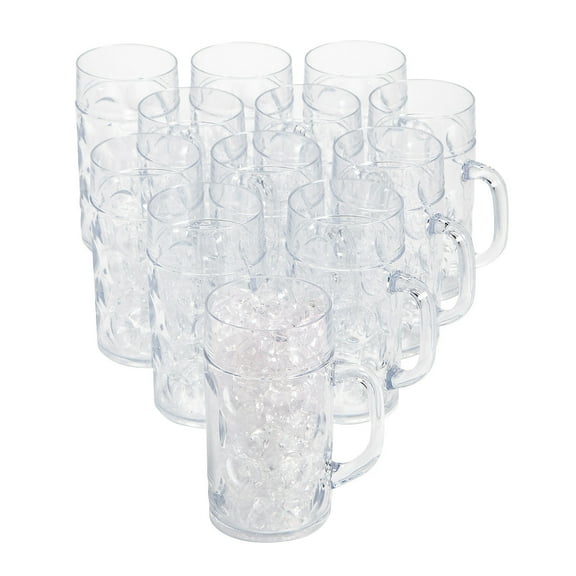 Fun Express Bulk Clear Plastic Mugs 30 Pieces