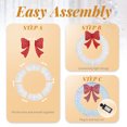 thumbnail image 6 of Zimtown Outdoor Christmas 36in Wreath Decor 225 Lights LED for Holiday Decoration - Multicolor, 6 of 10