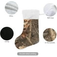 thumbnail image 3 of Coolnut 17.7 Inch Christmas Stockings, 2 PCS Woodland Camouflage Presonalized Large Stocking Sock for Family Holiday Xmas Party Decorations, 3 of 7