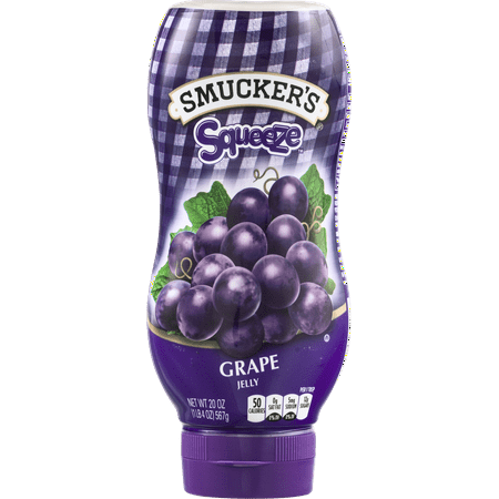 - (4 Pack) Smucker's Squeeze Grape Jelly, 20 oz