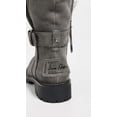 thumbnail image 4 of Sam Edelman Jeanie Gray Suede Fur Lined Lug Sole Moto Lace Up Chelsea Boot (5), 4 of 4
