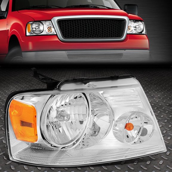 NUVISION for 04-08 Ford F150 06-08 Lincoln Mark LT OE Style Passenger Right Side Headlight Chrome