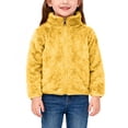 thumbnail image 2 of PIWHJQK Boys Girls Long Sleeve Hoodless Leisure Coat Kids Solid Zip Up Fleece Warm Long Sleeve Hoodless Jacket Kids Coat, 2 of 6
