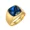 Gold Plated Blue, variant on Men Square Gemstone Signet Rings Fancy Cut Cubic Zirconia Statement Ring Wedding Bands Christmas Gift Gold Plated Black Size 11