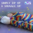 thumbnail image 5 of KKL Kids Happy Sleeping Bag Anti-Kick Design Machine Washable Toddler Nap Mat, White, 5 of 5