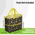 thumbnail image 3 of Garden Tool Bag,Happy Dog and Footprints Garden Tool Organizer,Garden Gifts,Waterproof Multi-Pocket Garden Tool Storage 11.8x5.5x11.4 Inch(Tools NOT Included), 3 of 6