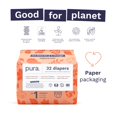 thumbnail image 3 of Pura Size 1 Eco-Friendly Diapers (4-11lbs) Hypoallergenic, Soft Organic Cotton Comfort, Sustainable, Wetness Indicator, Allergy UK Certified. Newborn 1 Pack of 32 Baby Diapers RDD17, 3 of 3
