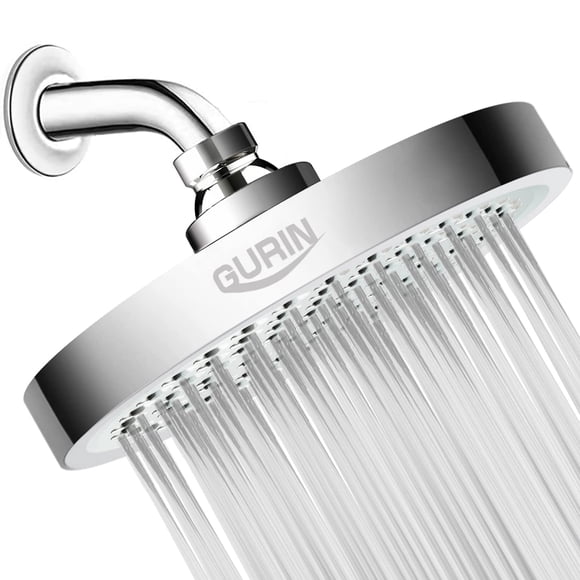 Alcachofa de ducha Gurin High Pressure Rain, 1.8 GPM, cromada