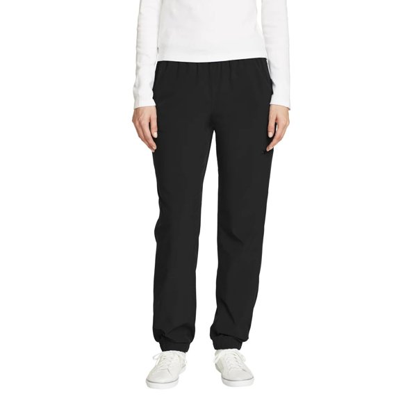 Eddie Bauer Women'S Fleece Lined Pants, Stormrepel & Upf 50+, Functional Pockets (Black, 10)