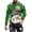 Green, variant on UVEASISHA Christmas Sales Mens Christmas Long Sleeve T Shirts Cute Snowman Graphic Crewneck Pullover Tops Big And Tall Stretchy Muscle Fit Tee Shirts Men's Xmas Gifts Black L