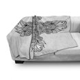 thumbnail image 3 of Celtic Soft Flannel Fleece Throw Blanket, Royal Old Celtic Knot Pattern with Curled Lace Leaf Renaissance Times Art, Cozy Plush for Indoor and Outdoor Use, 70" x 90", Black White, by Ambesonne, 3 of 6