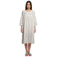 thumbnail image 1 of Moomaya Nuisette Imprimée pour Femmes Longueur Genou en Coton Tenue de Nuit Courte, 1 of 6