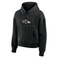 thumbnail image 2 of Women's Fanatics Black Baltimore Ravens Eligible Receiver Legacy Pullover Hoodie, 2 of 3