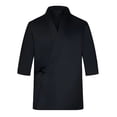 thumbnail image 3 of Men Hooded Robe Cloak Mens Hoodies Cardigan Long Sweaters Button Open Front Trench Mens Vintage Cardigan Sweaters Long Cape Shawl Mens Wool Cardigan Sweaters with Pockets Mens Long Hooded Coat Mens, 3 of 3