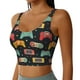 thumbnail image 2 of Balery Retro Video Game Sujetadores deportivos con espalda cruzada para mujer, acolchados, sin costuras, de alto impacto, ideales para yoga, gimnasio, entrenamiento y fitness.-Medium, 2 of 8