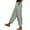A1 Green, variant on Summer Linen Pants for Women Cropped Summer Capris Pants Beach Trousers Beach Summer Pants Straight Leg Elastic Waist Pants Beach Vacation Clothes Loose Fit Trousers Lounge Baggy Trousers 2XL