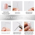 thumbnail image 4 of Heart Nail Magnet Tool - Cat Eye Nail Magnet with 5 Flexible Wires and Cylindrical Magnet, DIY Nail Art Pattern Maker for Cat Gel Polish, Salon or Home Use, Creative Design Makeup Organizers, 4 of 6