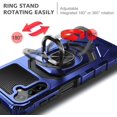 thumbnail image 5 of Nagebee Phone Case Compatible for Samsung Galaxy A14 5G with Tempered Glass Screen Protector (Full Coverage), Full-Body Protective [Military-Grade] Magnetic Car Mount Ring Holder Durable Case (Blue), 5 of 6