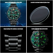 Curren Fashion Quartz Watches Men Casual Sport Wristwatch With Stainless Steel Chronograph Dial Clock With Luminous - Quartz Wristwatches