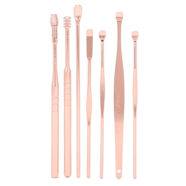 Spiral Ear Spoon,7Pcs Portable Ear Pick Earpick Ear Wax Remover Custom Engineered