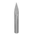 thumbnail image 1 of Grabado CNC Enrutador  6mm Vástago 0.1mm Punta 30 Grados Sólido Carburo 3 Flautas para Madera Acrílico PVC MDF Plástico, 1 of 5