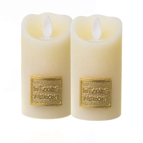 Copa Judaica LED In Loving Memory Ivory - Set of 2