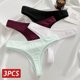 thumbnail image 2 of Tangas de algodón para mujer, ropa interior Sexy, bragas de tiro bajo, lencería suave transpirable, calzoncillos de Color sólido, 3 piezas por juego, 2 of 5