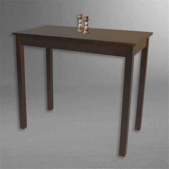 Atlin Designs Espresso Bar Table Rectangular 36" x 42" x 22" Unassembled