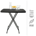 thumbnail image 5 of Everyday Home Set of 2 Folding Tables for Camping, Cards, and Crafts, Black, 5 of 8