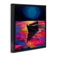 thumbnail image 3 of Stupell Industries Coastal Ethereal Cruiser Boat Black Floating Frame Canvas Art, 18 x 18, by Leah McLean, 3 of 8
