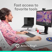 Logitech MX Master 4 for Business, Wireless Mouse with Quiet Clicks, 8K DPI, MagSpeed Scrolling, Logi Bolt Receiver, Bluetooth, Actions Ring, Haptics, USB-C Charging - Graphite - Darkfield - Wirele...