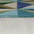 thumbnail image 3 of Blue Area Rug 6X9, Geometric Carpet, Wool Rugs, Living, Bed, room, Rectangle Carpet, 3 of 10