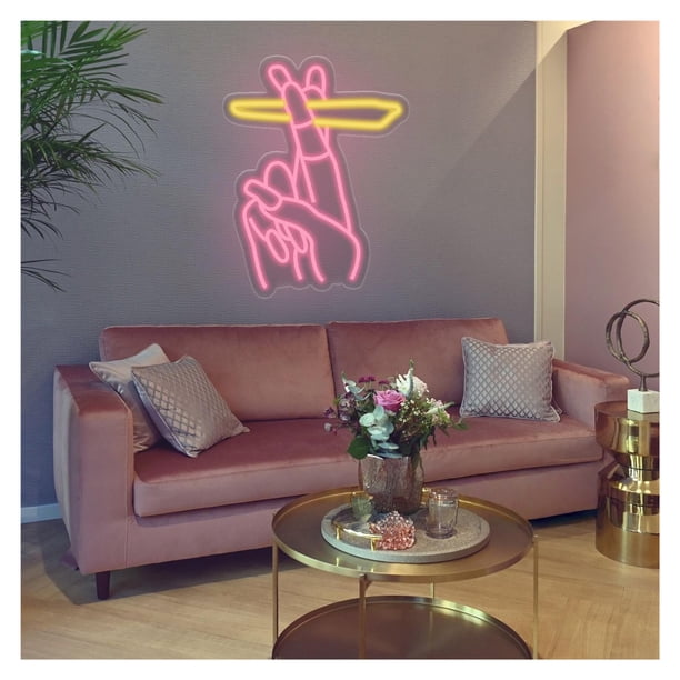 Letrero De Neón Para Decoración De Uñas, Ideal Para Salón De Belleza, Decoración De Pared Del Hogar, Con Luz Regulable De 38cmx50cm