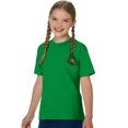 thumbnail image 3 of Hanes T-Shirt en Coton Authentique Sans Étiquette pour Enfants, P, Vert Trèfle, 3 of 4