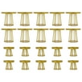 thumbnail image 5 of Dwellnix Set of 10&nbsp; Wedding Flower Stands, Gold Finish, Round Base Design, Sturdy Steel Construction, Ideal for Weddings and Home Decor, 5 of 6