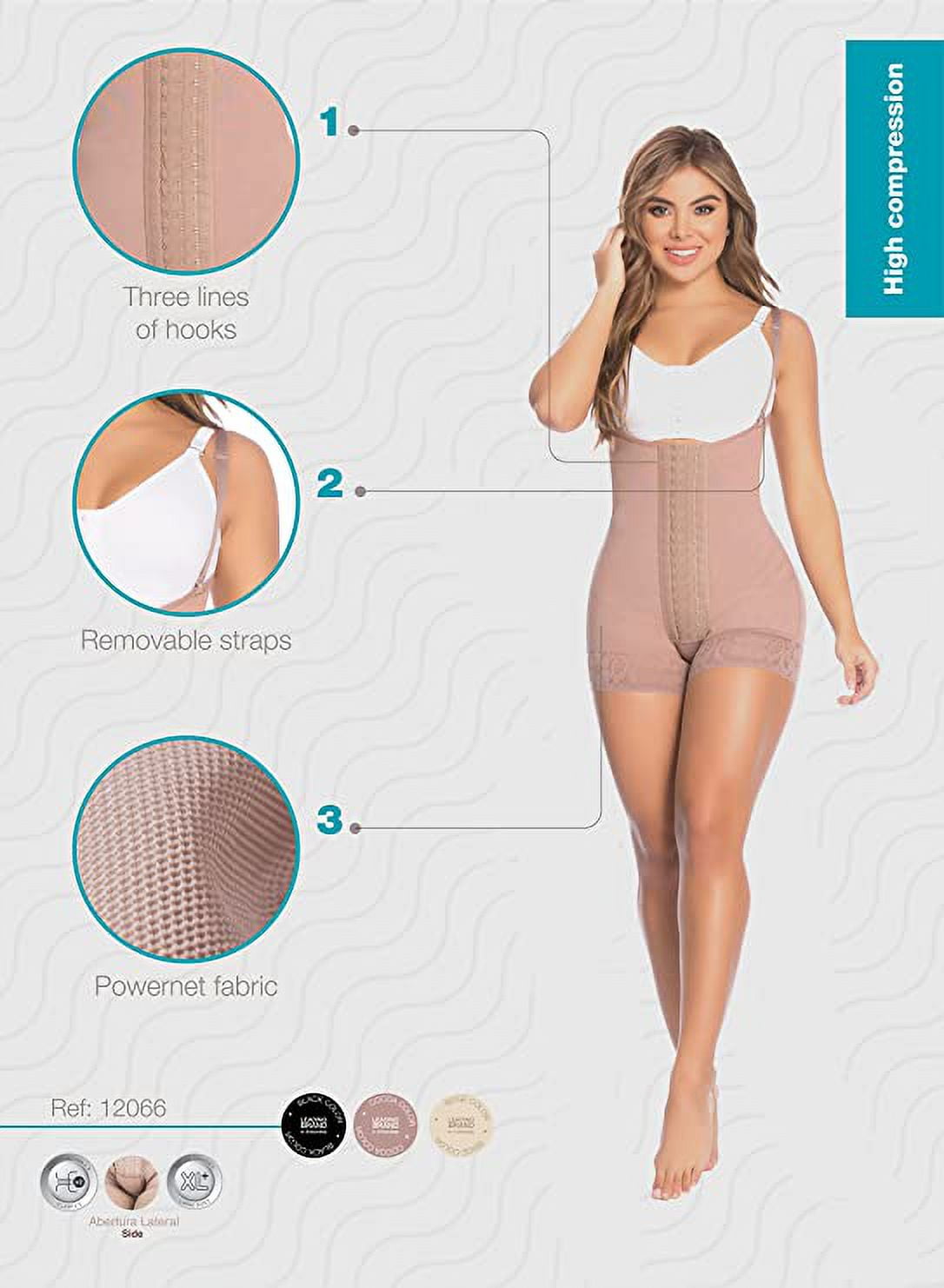 Faja Colombiana Reductora Body Shaper Post-Surgery Shapewear Girdle Diane  002406
