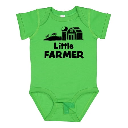 

Inktastic Little Farmer Barn Silo and Cows Gift Baby Boy or Baby Girl Bodysuit
