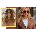 thumbnail image 3 of Round Polarized Sunglasses for Women Retro Designer Style, 3 of 6