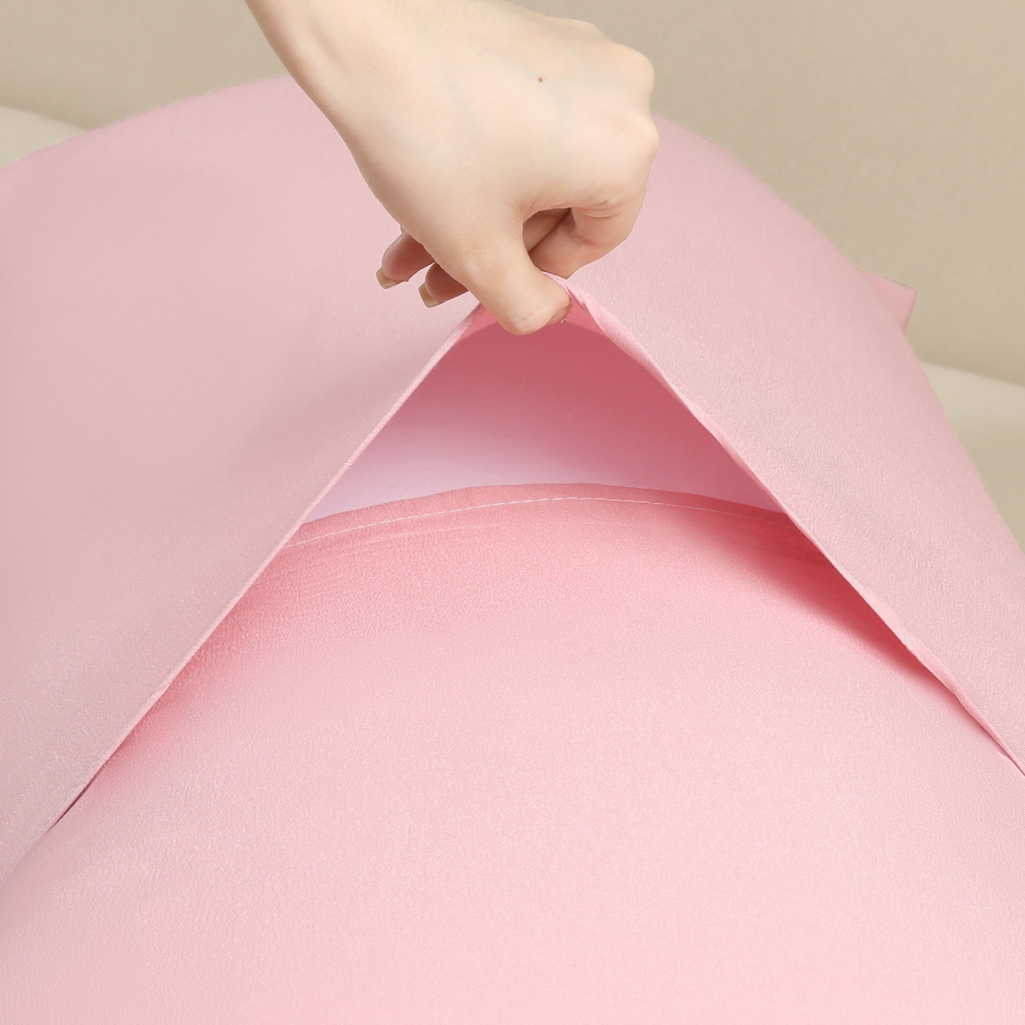 Unique Bargains 1 Pcs Pillow Cases Breathable Cooling Pillow Covers Pink 20"x48"