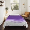 thumbnail image 4 of Purple Waves Tapestry for Bedroom Wall Hanging Tapestry, Ombre Abstract Art Gradient Modern Ceiling Backdrop Tapestries Poster Blanket Wall Decor for Teens Room Living Room Dorm 39" x 59", 4 of 8