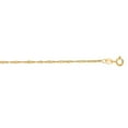 thumbnail image 2 of 14k Gold Yellow Singapore Chain Necklace 1.5 mm 24 inches, 2 of 4